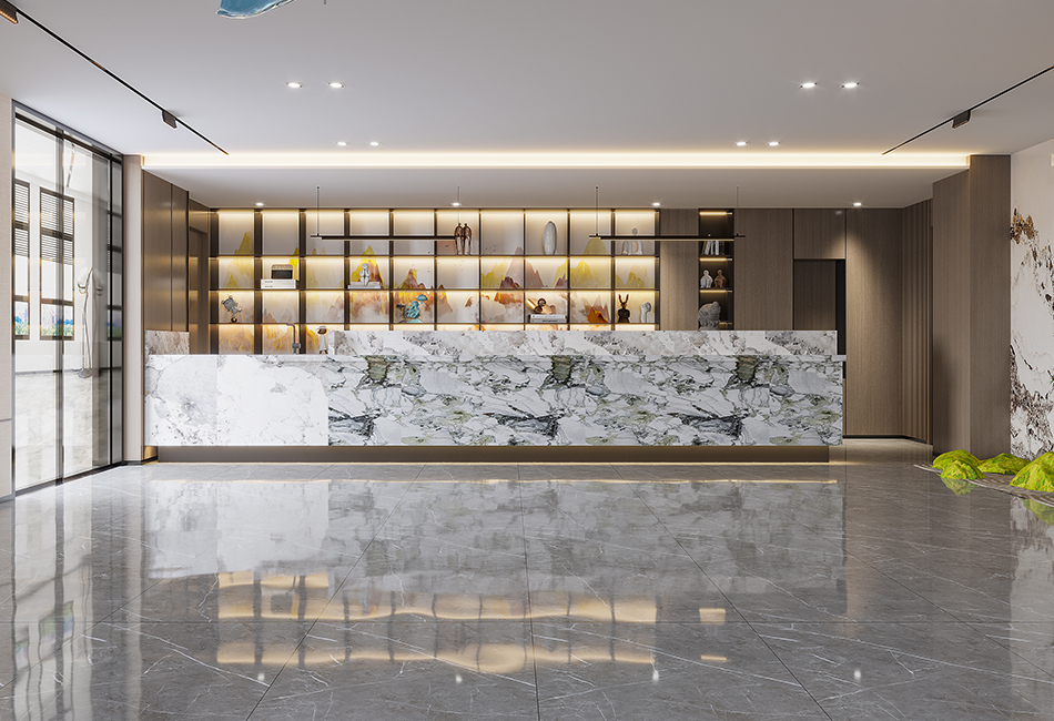 西安現(xiàn)代風(fēng)茶樓裝修案例